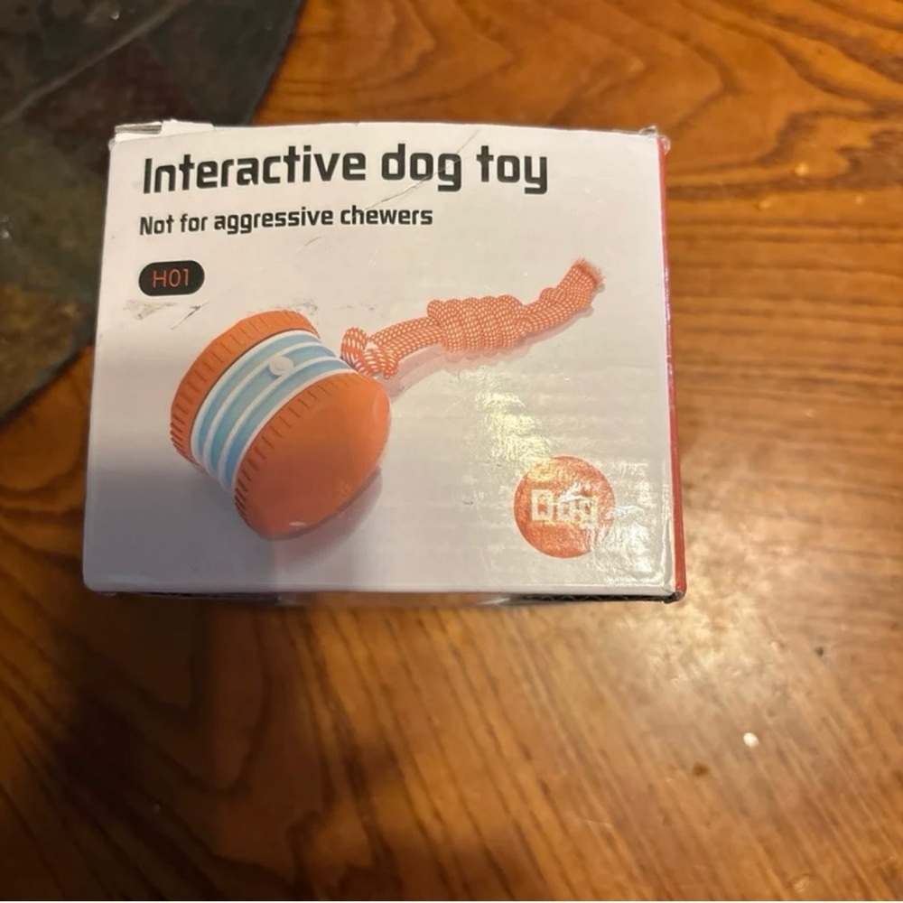 Link Interactive Orange and Blue Dog Toy